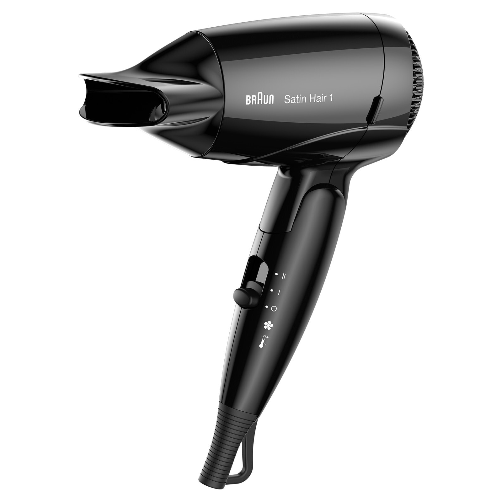 Дорожный фен Braun Satin-Hair 1 HD 130 со складной ручкой Черный