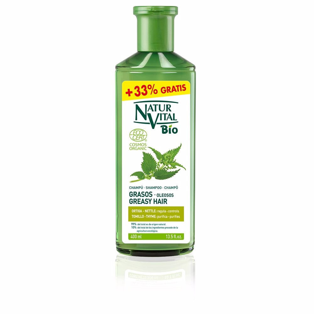 Natural Vital Bio Ecocept Greasy Hair Shampoo Очищающий шампунь для жирных волос 400 мл