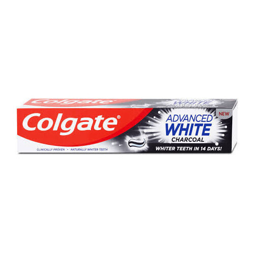 Colgate  Advanced White Charcoal  Отбеливающая зубная паста с активированным углем 75 мл