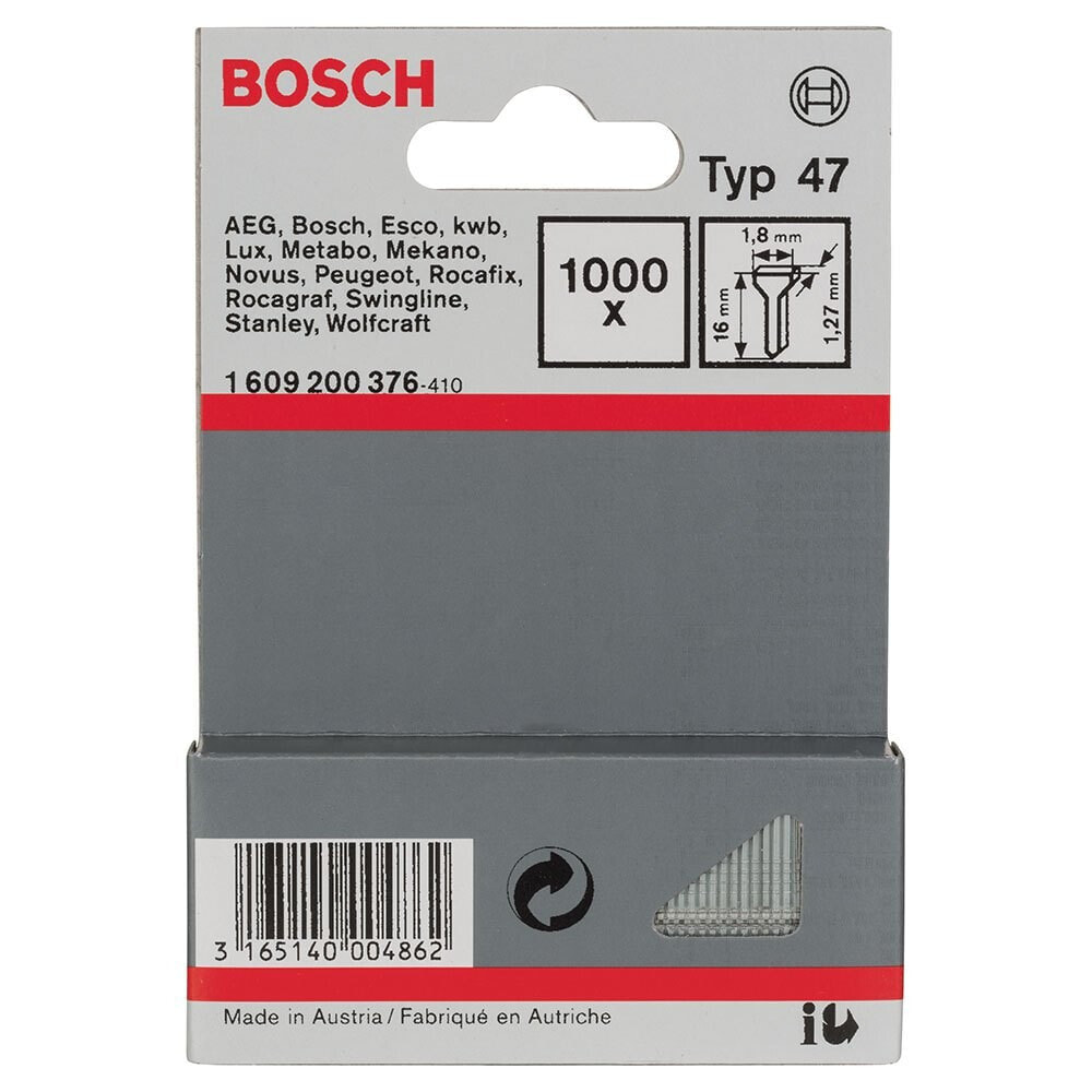 BOSCH PROFESSIONAL 47 1.8x1.27x16 mm Steel Nail 1000 Units