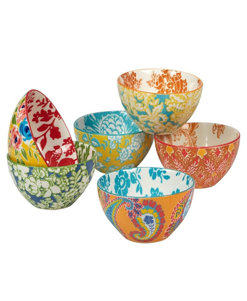 Certified International damask Floral Set of 6 All Purpose Bowl