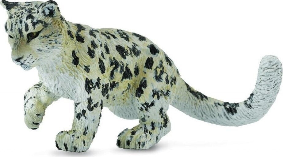 Figurka Collecta LEOPARD MŁODY ŚNIEŻNY BAWIĄCY SIĘ