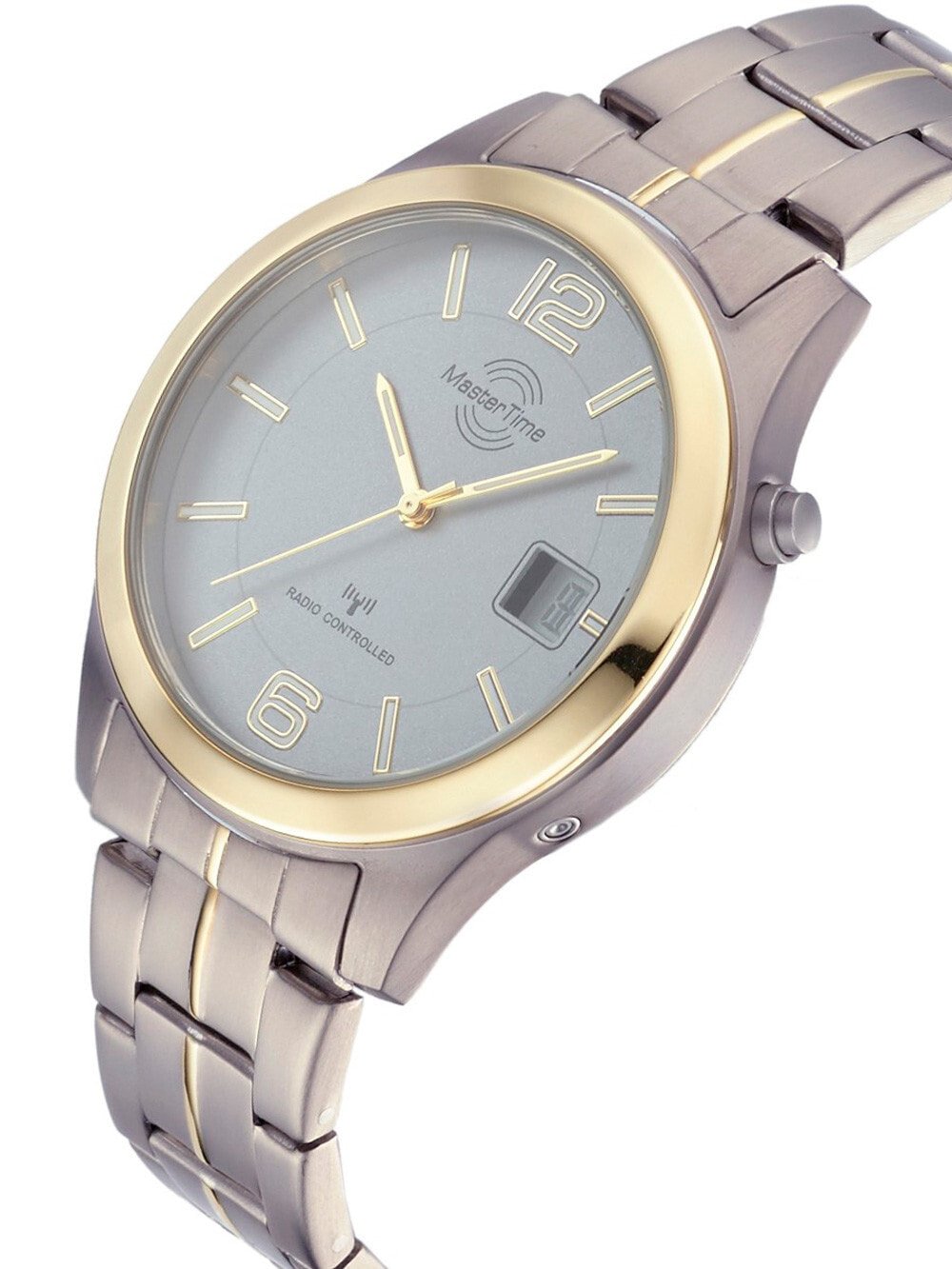 Мужские наручные часы с серебряным Radio купить Series 103473 доставкой, с — Titan недорого Mens Time 42mm браслетом Expert Controlled MTGT-10353-42M Master