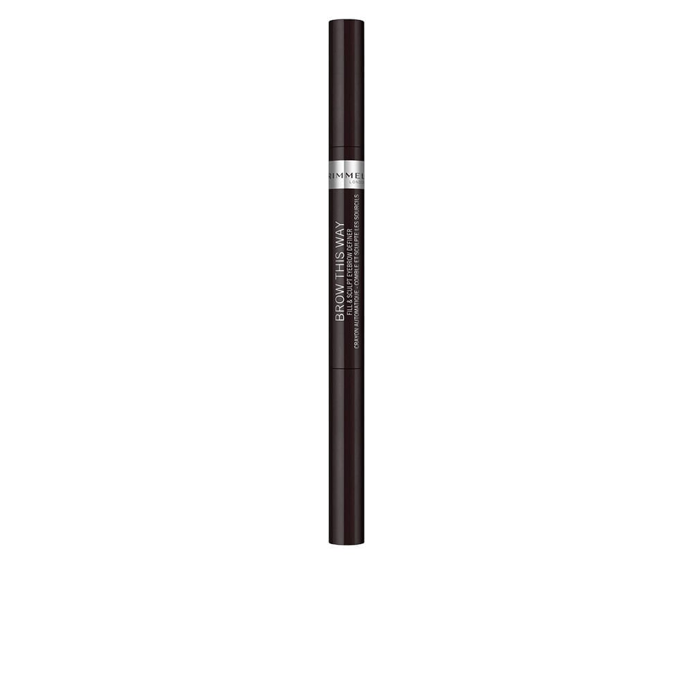 Rimmel Brow This Way Fill&Sculpt Eyebrow Definer No. 004-soft black Автоматический карандаш с щеточкой для скульптурирования бровей