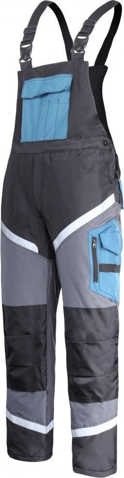 Lahti Pro PADDED BIB PANTS CZA-GRAY-TURK WITH REFLECTION, "3XL", CE, LAHTI