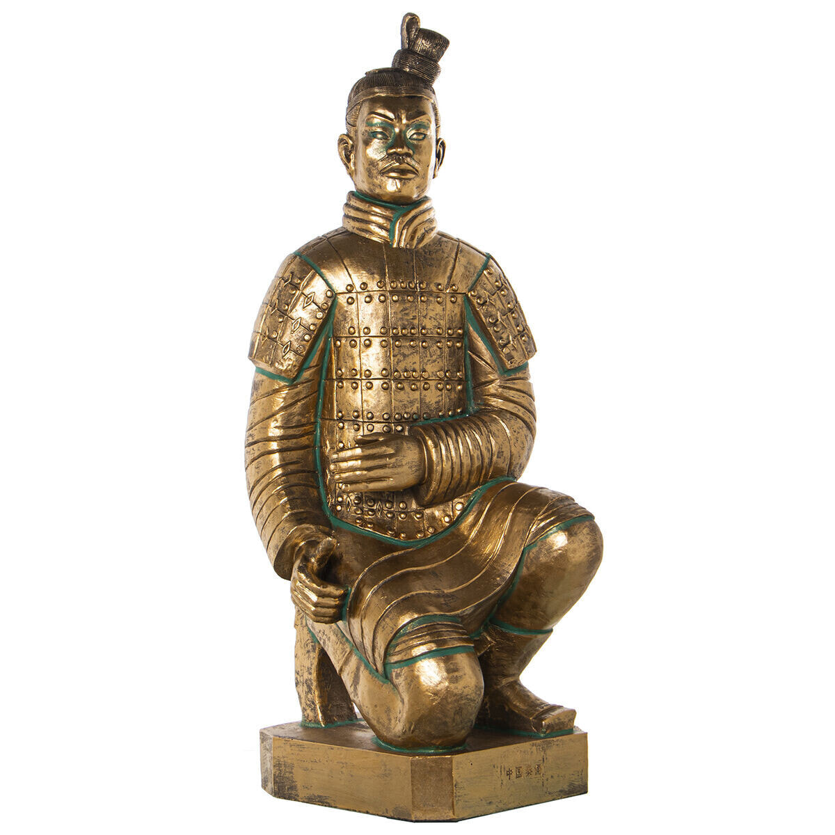 Decorative Figure Alexandra House Living Golden Plastic Warrior 46 x 105 x 55 cm