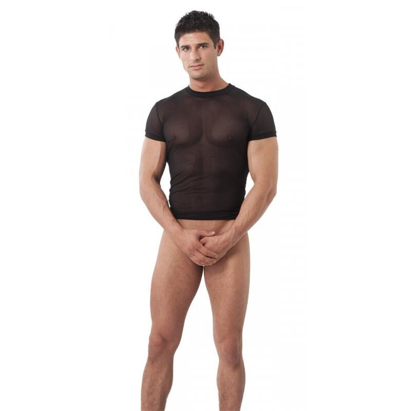 Эротическое белье AMORABLE Fishnet Short Sleeve T-shirt Black
