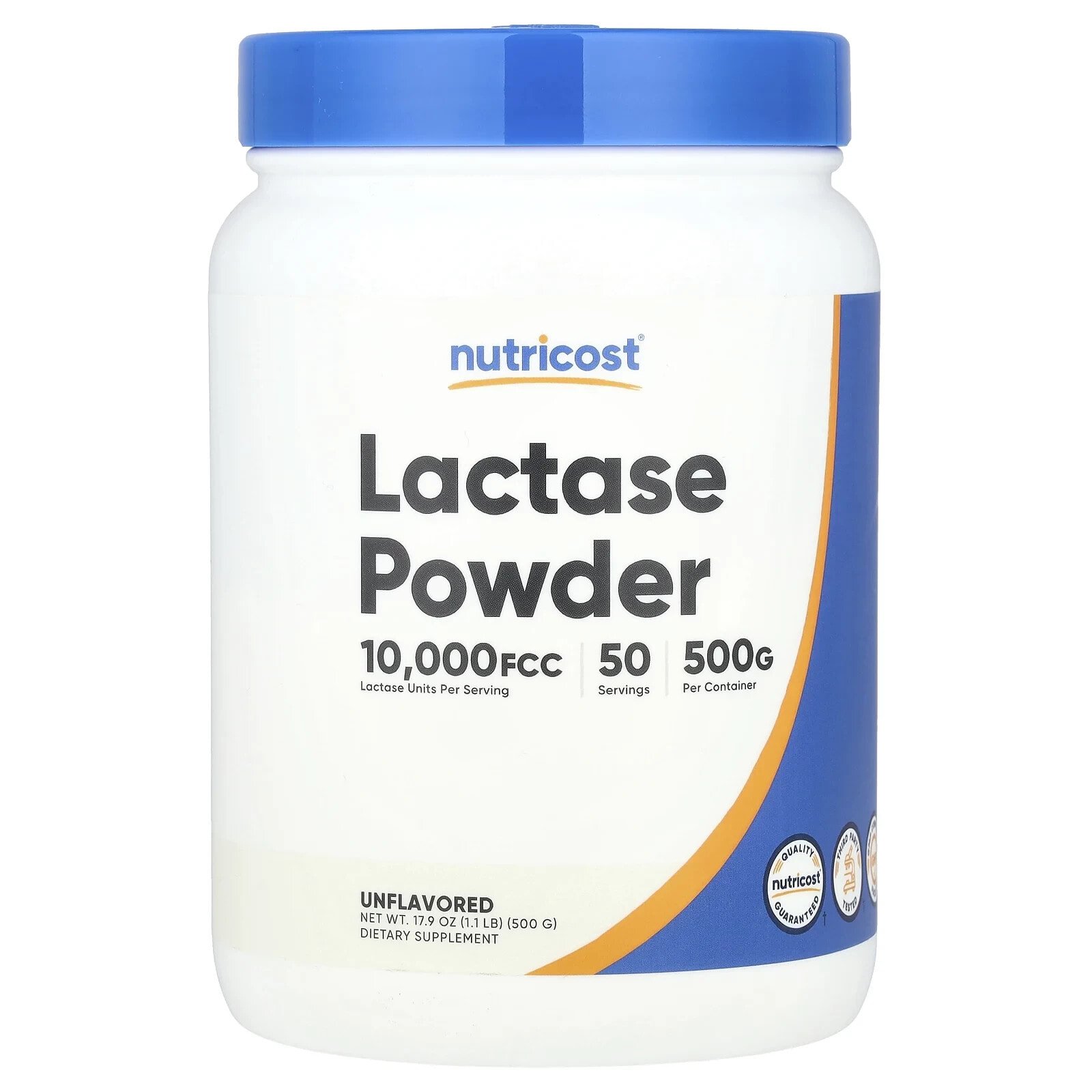 Lactase Powder, Unflavored, 1.1 lb (500 g)