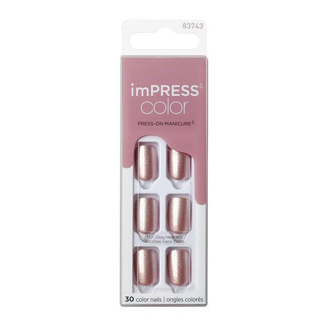 Товар для дизайна ногтей Kiss Self-adhesive nails imPRESS Color Paralyzed Pink 30 pcs