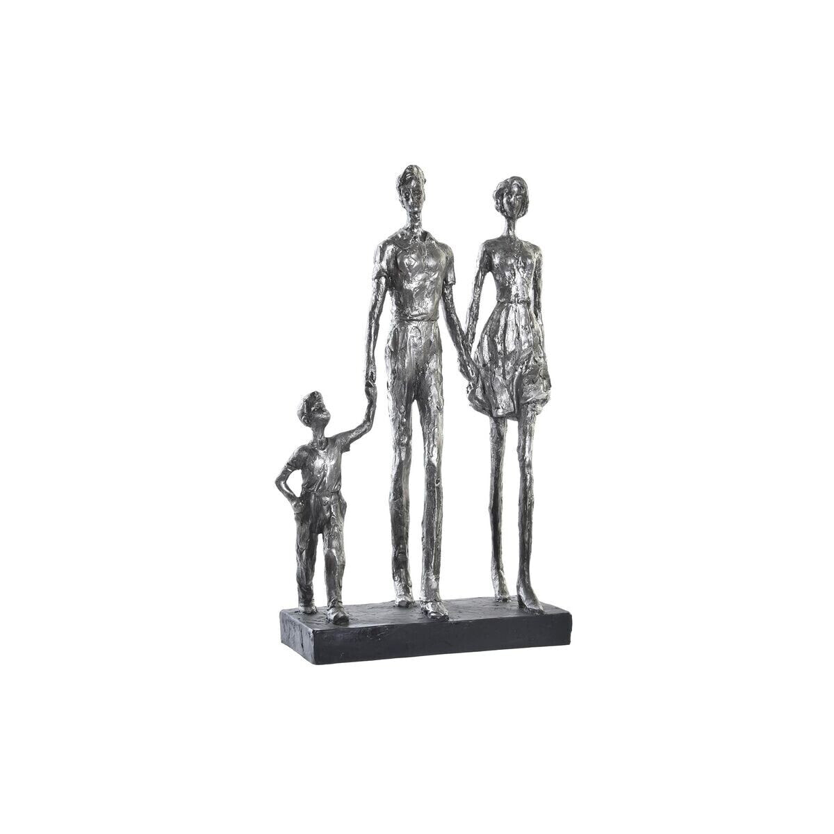 Decorative Figure DKD Home Decor Silver Black Resin Modern Family (26 x 11,5 x 41,5 cm)