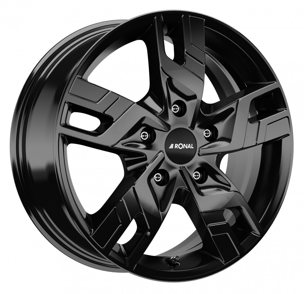 Колесный диск литой Ronal R64 jetblack 6.5x16 ET60 - LK5/118 ML71.15