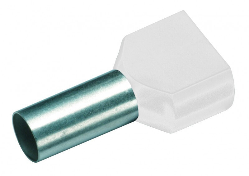 182434 - Wire end sleeve - Tin - Straight - Metallic - White - Copper - 0.75 mm²