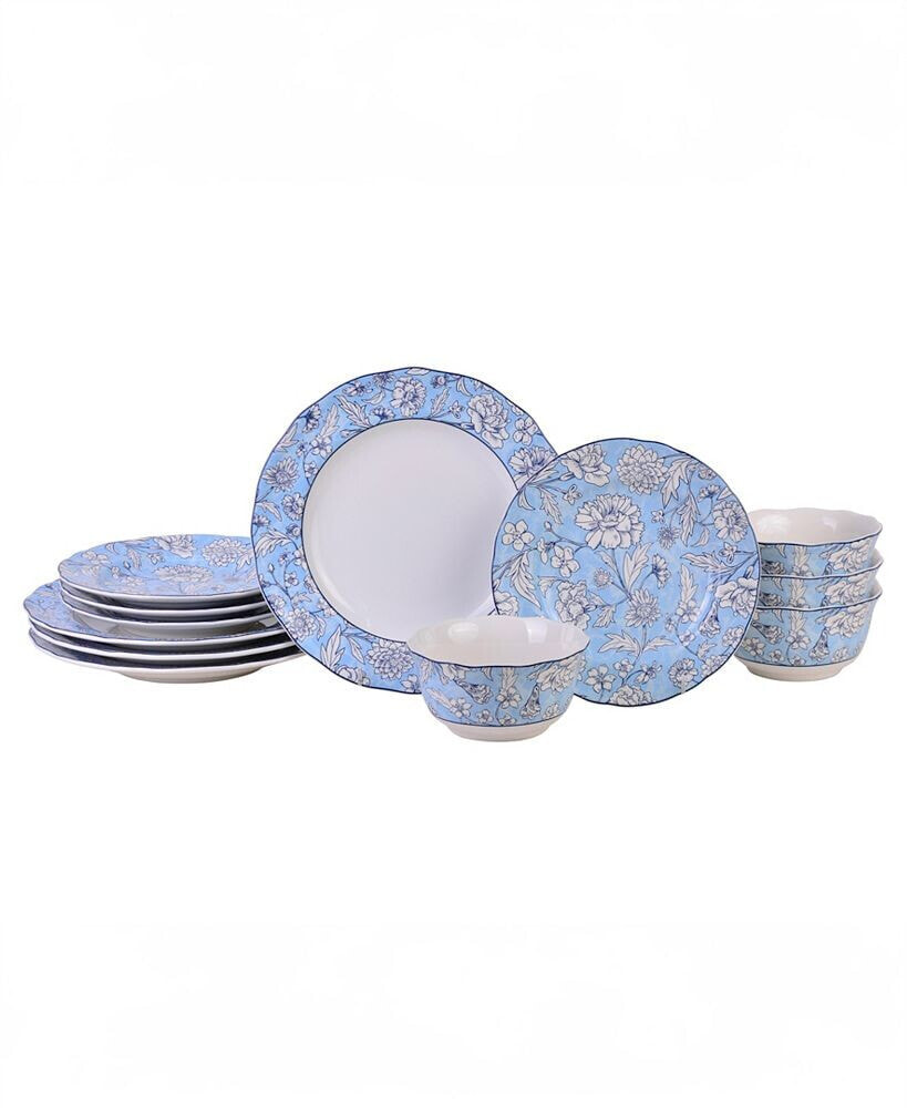 222 Fifth cleremont 12 Pc. Dinnerware Set, Service for 4