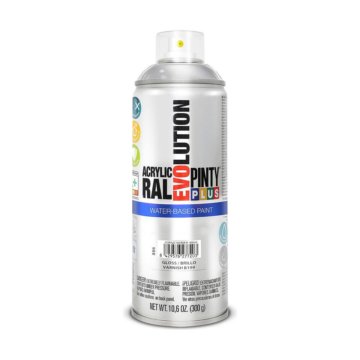 Varnish Spray Pintyplus Evolution B199 Water based 400 ml Colourless