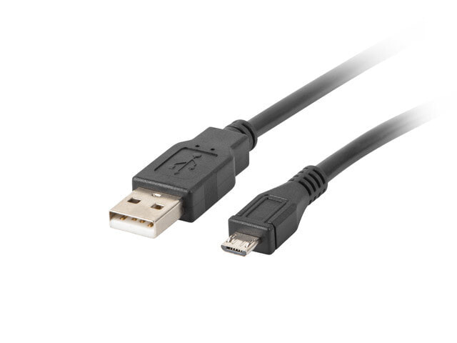 Lanberg CA-USBM-10CC-0018-BK USB кабель 1,8 m 2.0 Micro-USB B USB A Черный