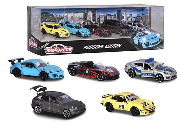 MAJORETTE Porsche Die Cast Collector 5 Car Pack