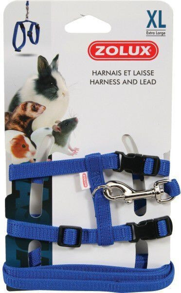 Zolux Harness and leash for rabbit XL, blue color