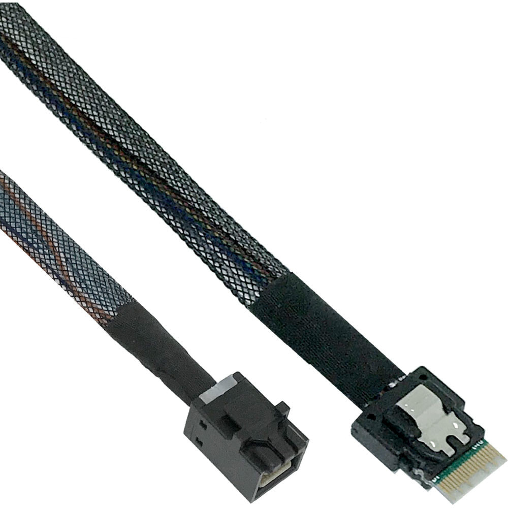 InLine 27643A Serial Attached SCSI (SAS) кабель 0,5 m 24 Gbit/s Черный
