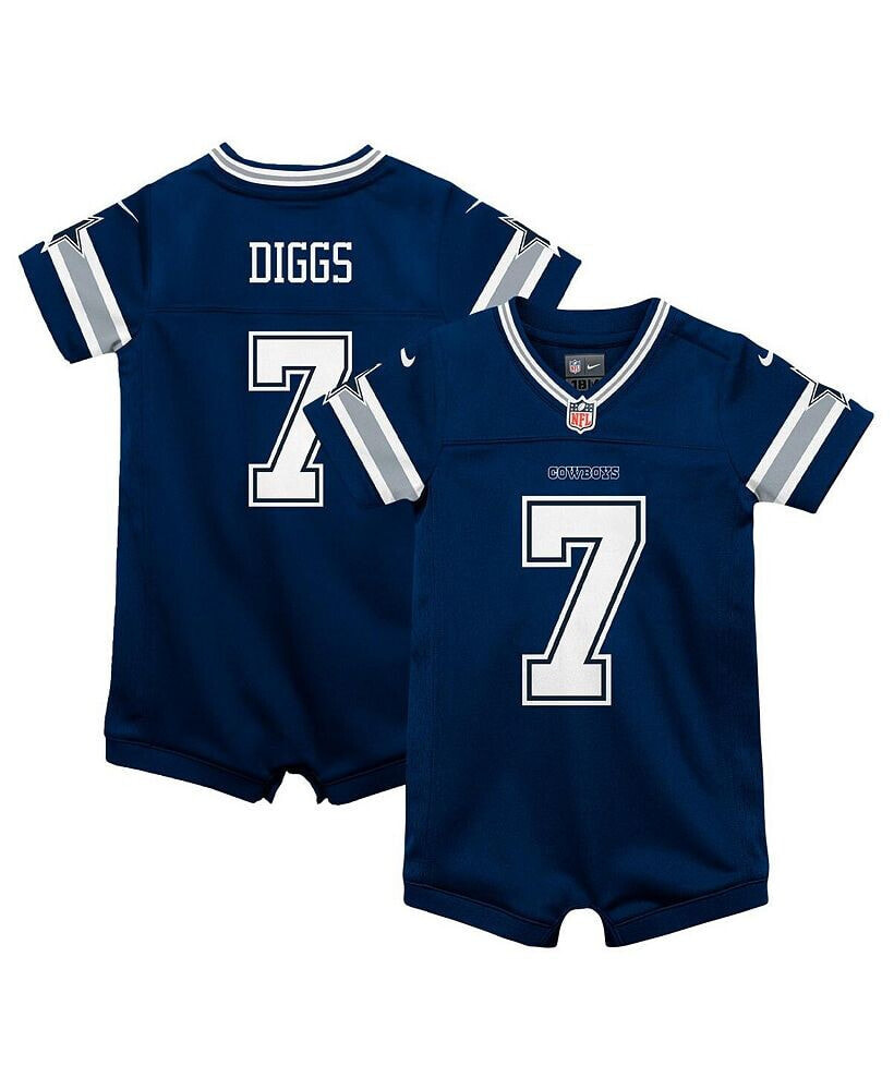 Nike infant Boys and Girls Trevon Diggs Navy Dallas Cowboys Game Romper Jersey