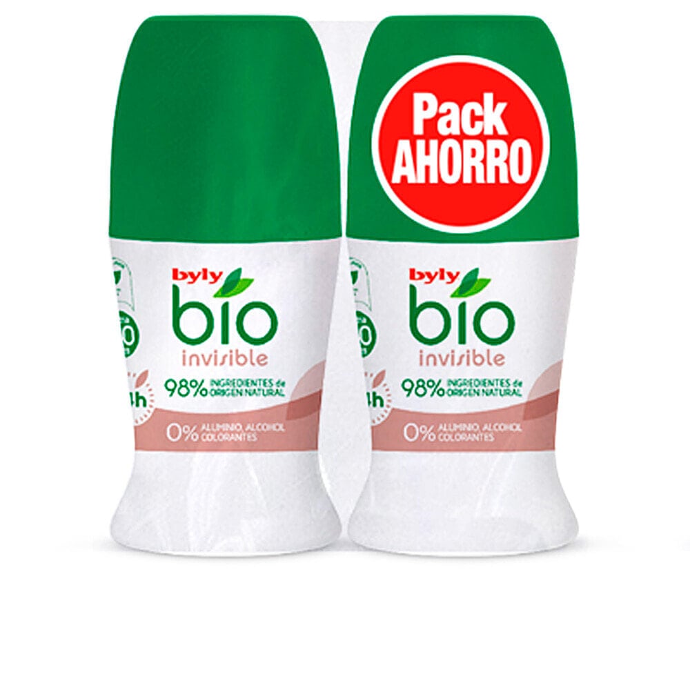 Byly Bio Natural invisible Roll-On Deodorant Шариковый невидимый дезодорантов  2 x 50 мл