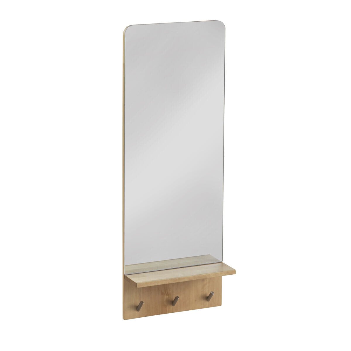 Hanging mirror Alexandra House Living Natural 35 x 95 x 11 cm Coat rack