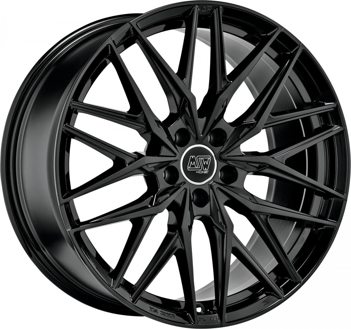 Колесный диск литой MSW MSW 50 gloss black 8x19 ET49 - LK5/112 ML73.1