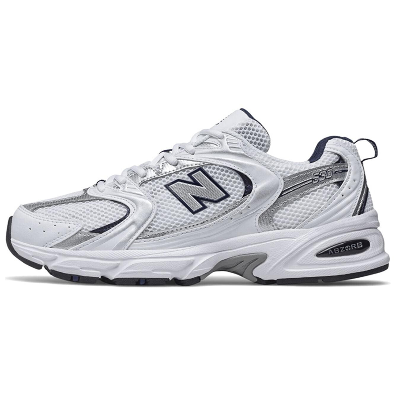 New Balance 530 White Silver Navy