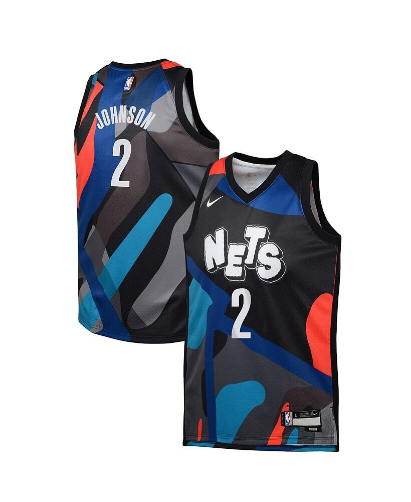 Nike big Boys Cameron Johnson Black Brooklyn Nets 2023/24 Swingman Replica Jersey - City Edition