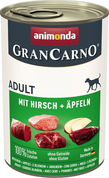 Animonda ANIMONDA GranCarno Adult Dog smak: Jeleń i jabłko 400g