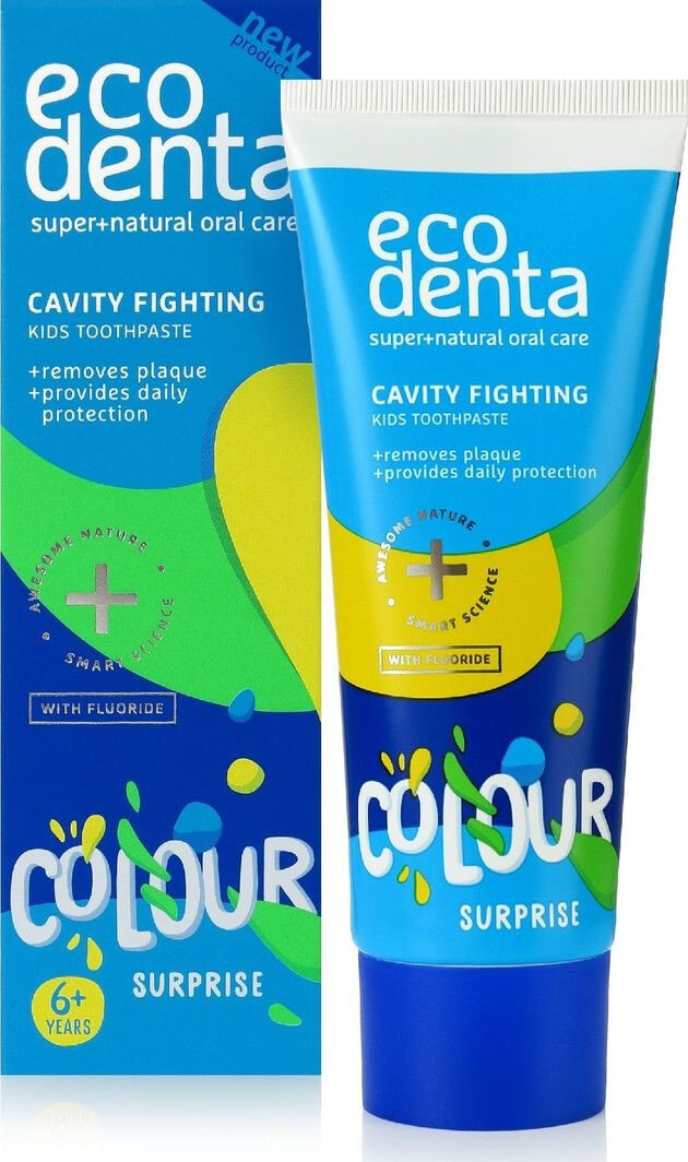 Ecodenta Colour Surprise KIds Toothpaste Детская зубная паста против кариеса от 6 лет 100 мл