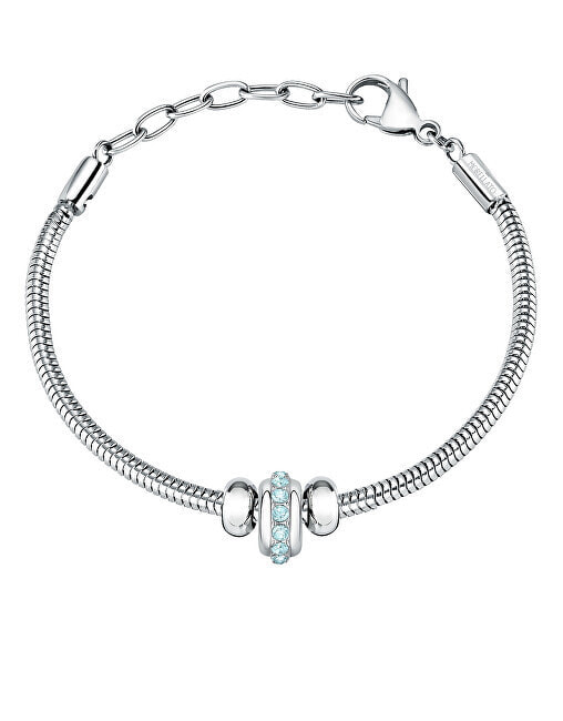 Fine steel bracelet with Drops crystals SCZ1257