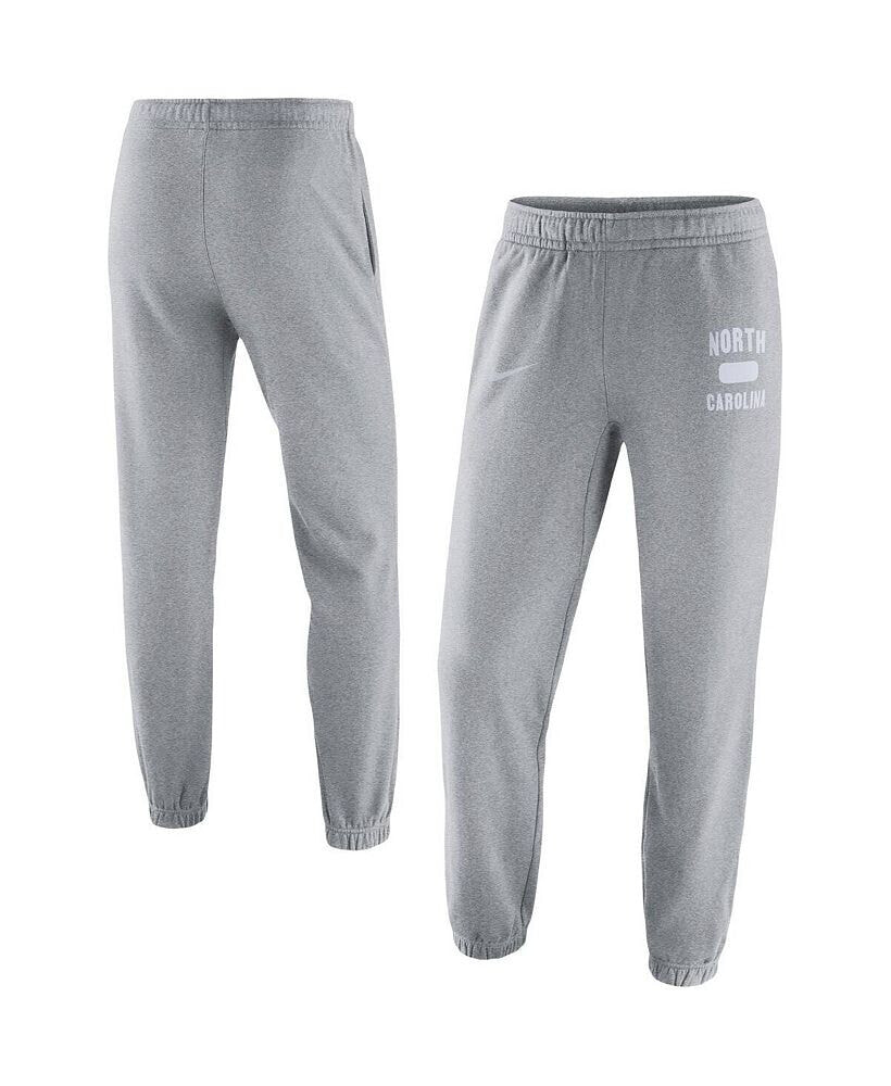 Nike men's Heathered Gray North Carolina Tar Heels Saturday Fleece Pants