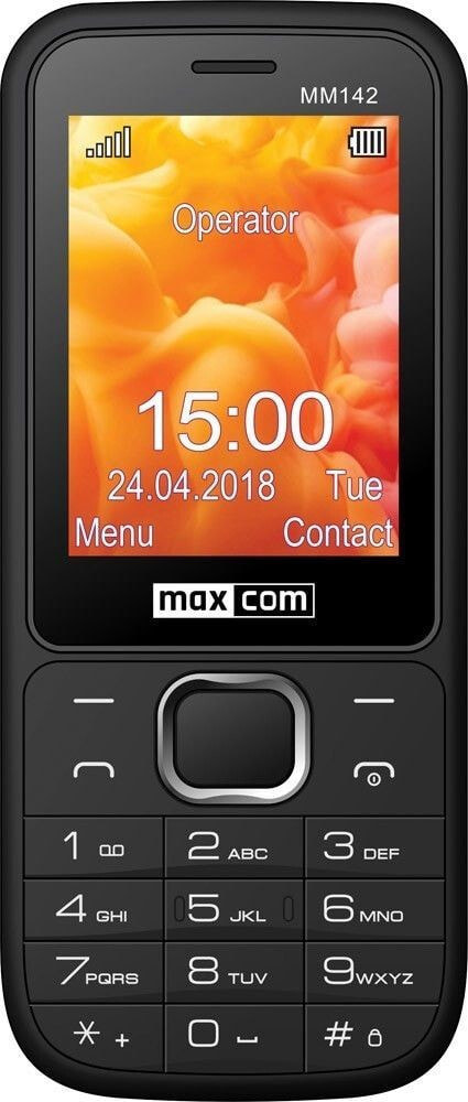 Телефон komórkowy Maxcom MM142 Двойная SIM-карта Czarny