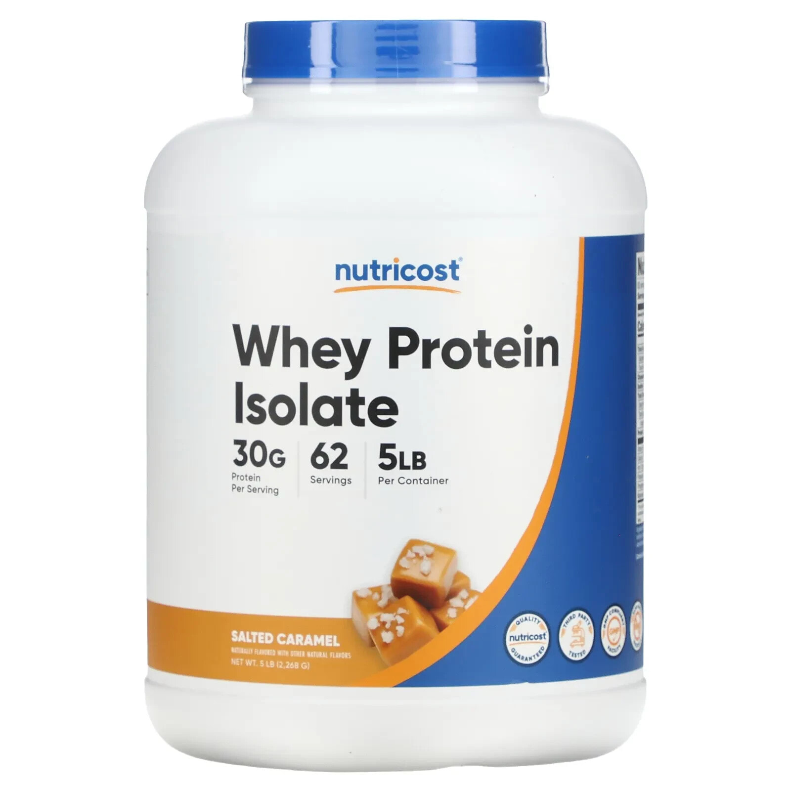 Nutricost, Whey Protein Isolate, Salted Caramel, 5 lb (2,268 g)