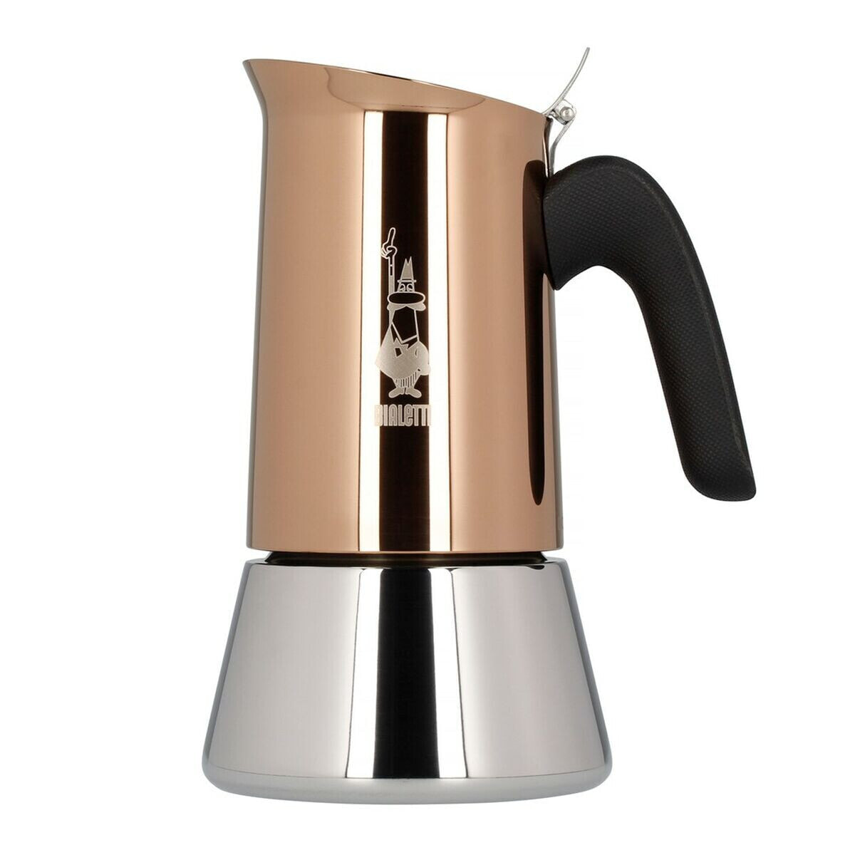 Italian Coffee Pot Bialetti 4 Cups Copper Stainless steel 200 ml