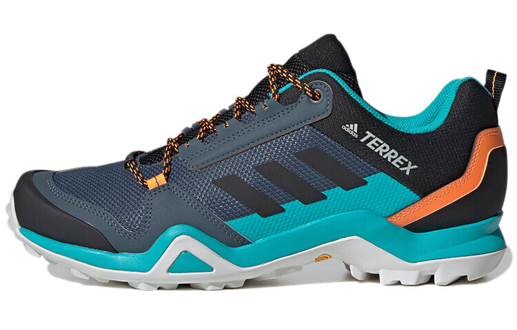 Adidas Terrex AX3 Hiking / Trekking Shoes Men Low-Top Gray Blue