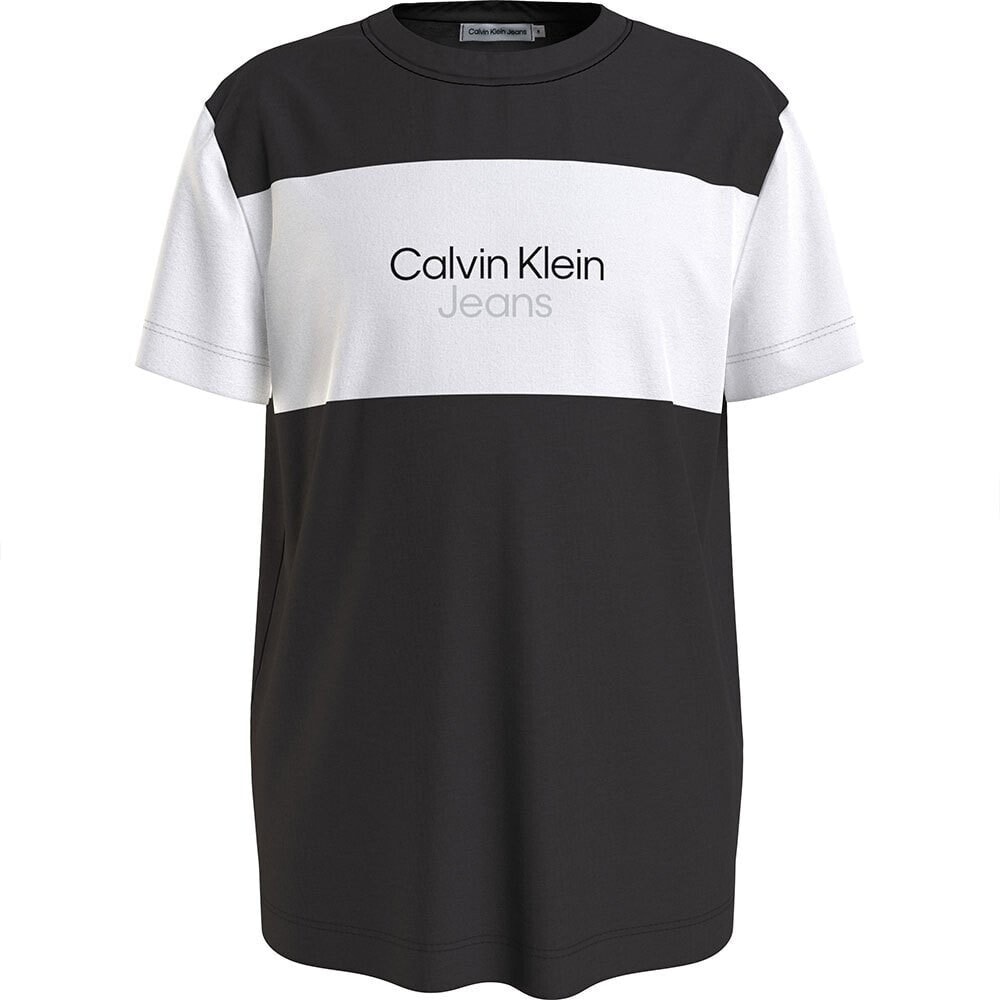 CALVIN KLEIN JEANS Color Block Short Sleeve T-Shirt