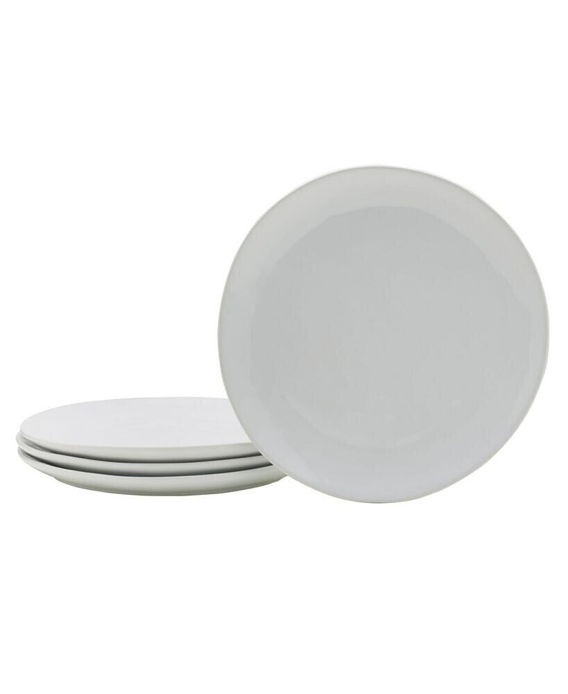 Fitz and Floyd everyday Whiteware Salad Plate 4 Piece Set