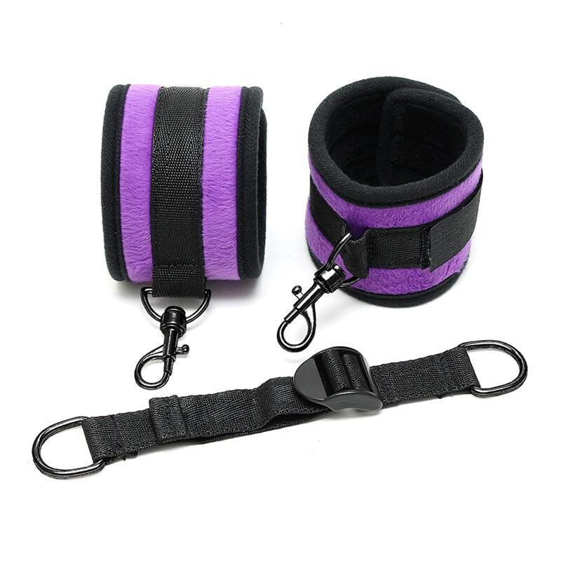 Наручники или фиксатор для БДСМ Rimba Bondage Play Ankle Cuffs with Adjustable Spreader Strap Adjustable Purple