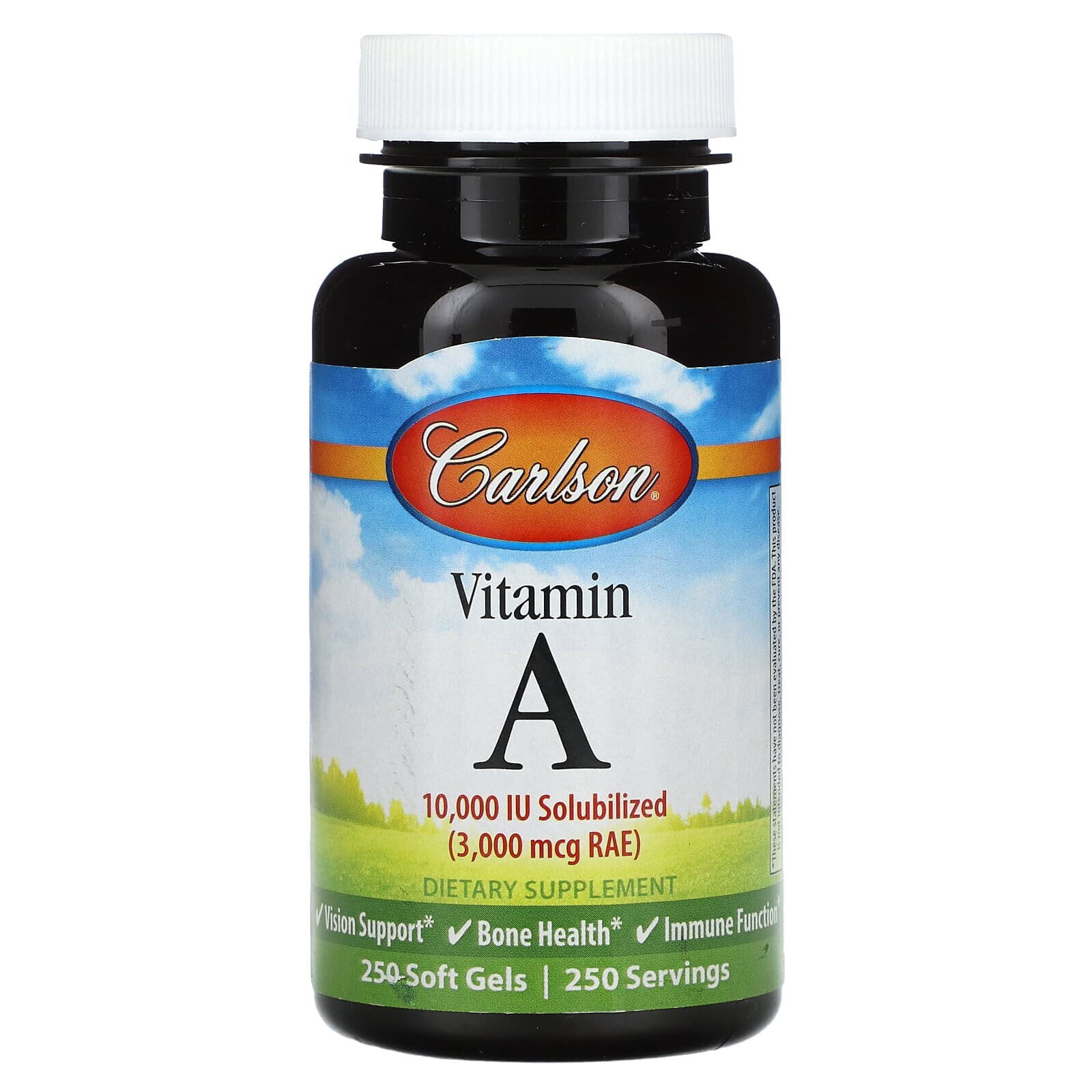 Carlson, витамин A, 25 000 МЕ, 300 капсул