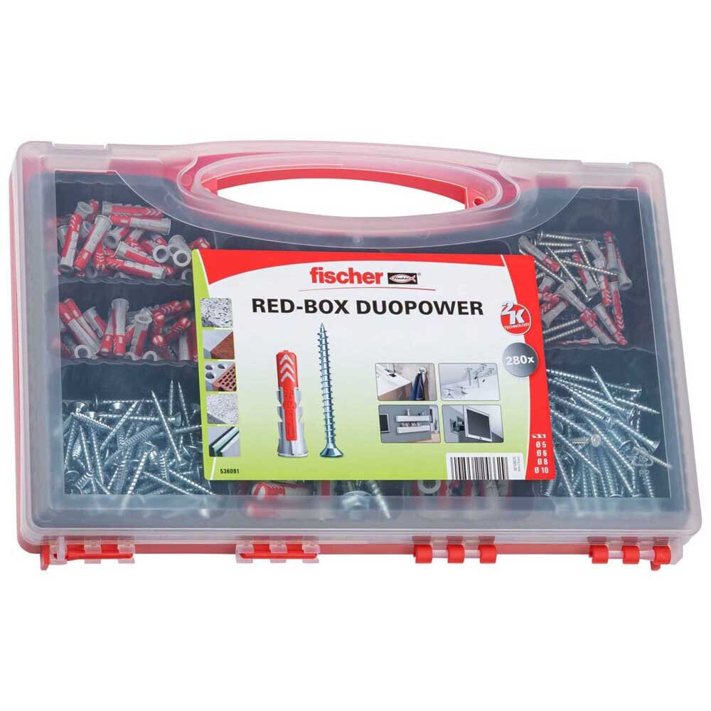 FISCHER GROUP Redbox DuoPower Screws Box 140 Pieces