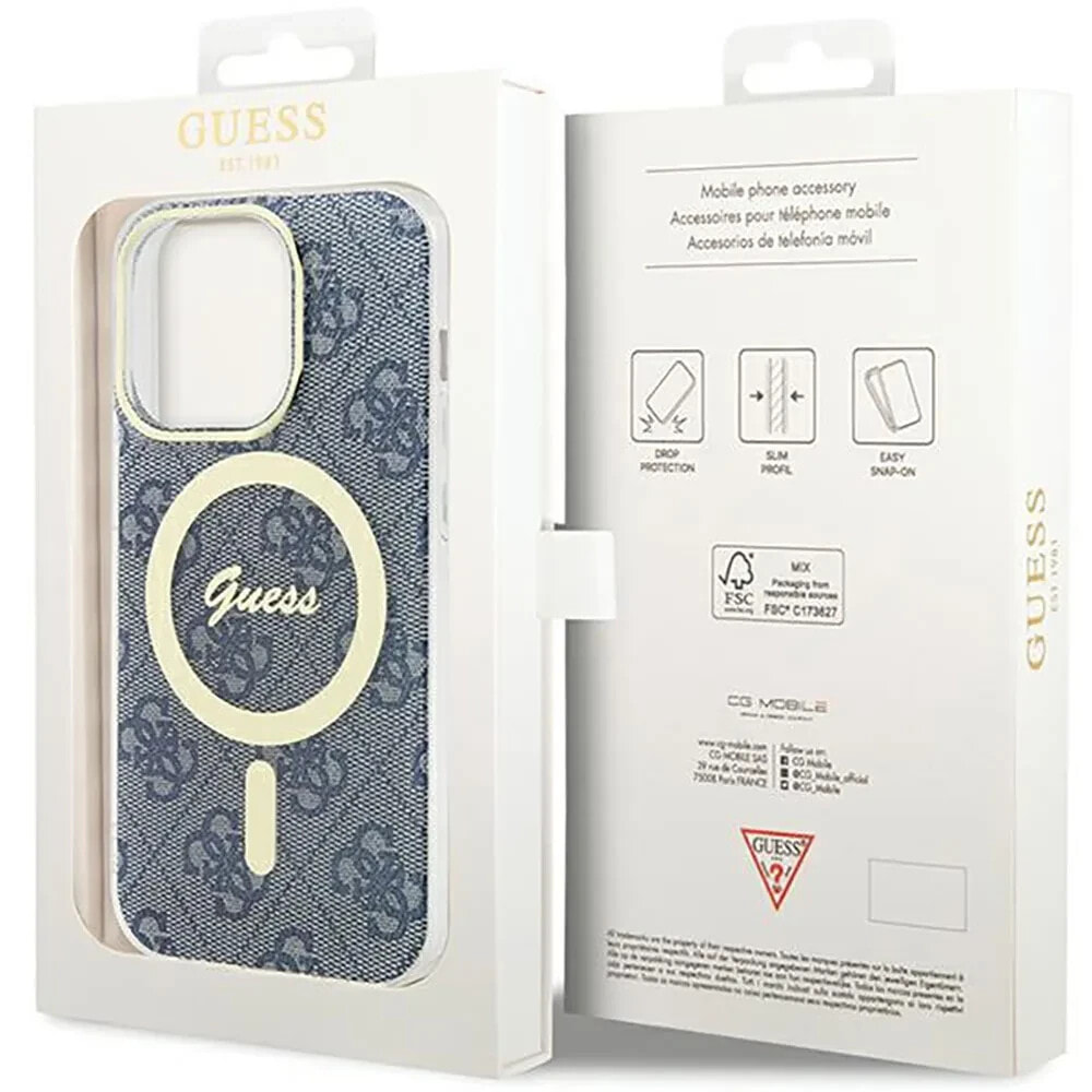 GUESS Guhmp15Lh4Stb iPhone 15 Pro 6.1 Niebieski Iml 4G phone case