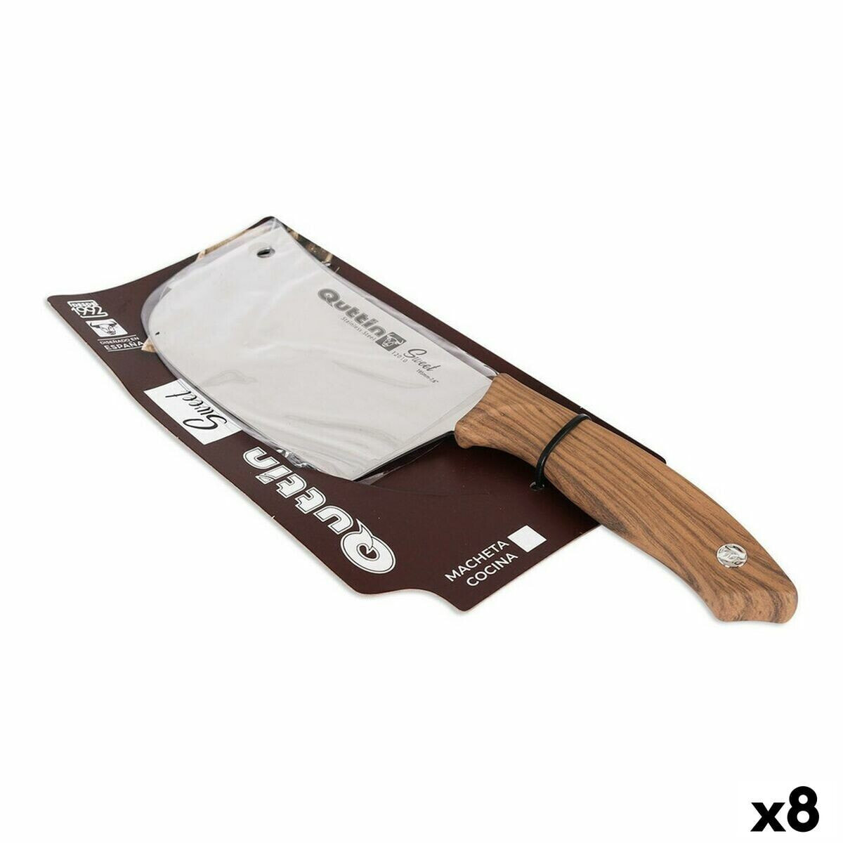 Large Cooking Knife Quttin Sweet 16 x 29 cm 2,5 mm (8 Units)