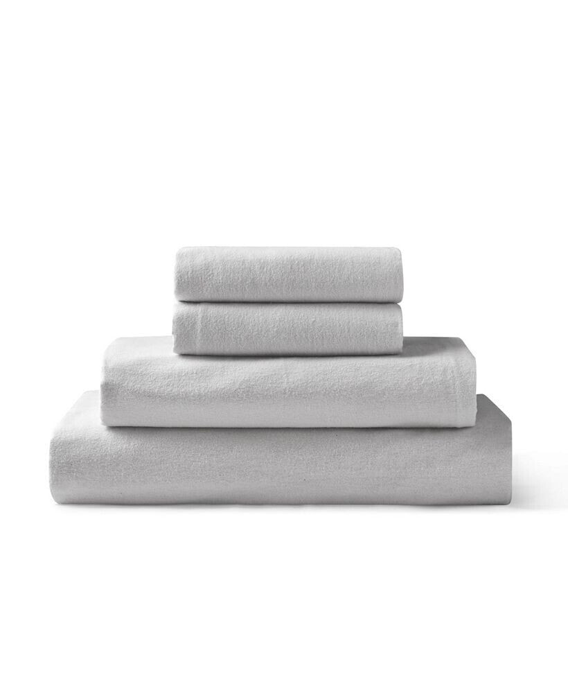 Cotton Flannel 4-Piece Sheet Set, Twin