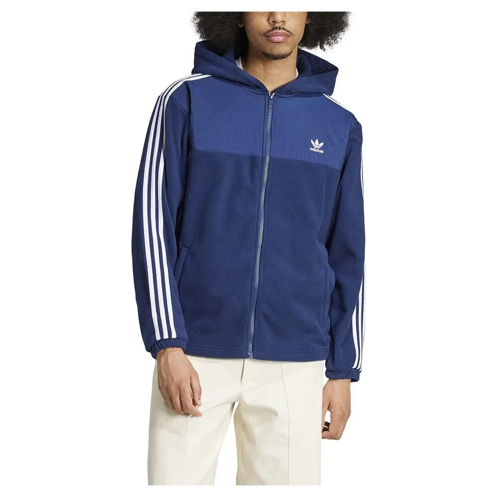 ADIDAS ORIGINALS Adicolor 3 Stripes Teddy Fleece full zip sweatshirt V141732499 L 6882 LiteMF Market