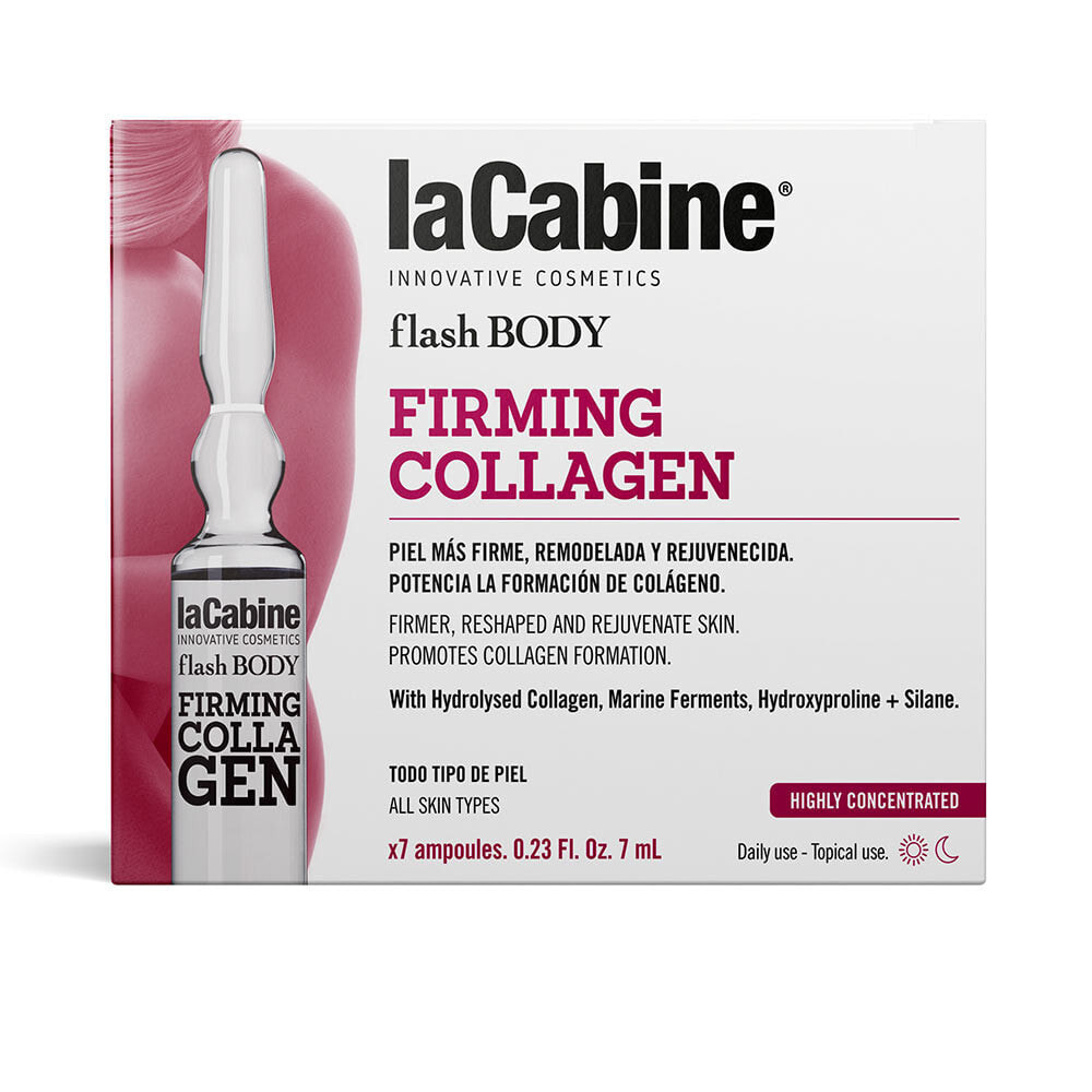 La Cabine Flash Body Firming Collagen Концентрированные ампулы с коллагеном для повышения упругости кожи 7 х 7 мл