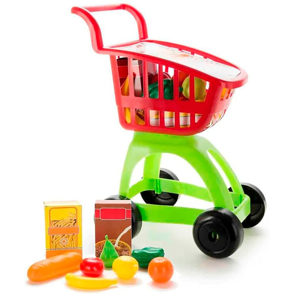 VICAM TOYS Supermarket Cart With Food