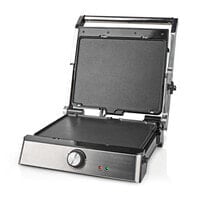 Nedis KAGR151FSR - Black - Silver - Plastic - Stainless steel - Square - Rotary - Griddle - 290 x 230 mm