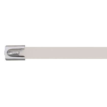 MLTFC6H-LP316WH, Parallel entry cable tie, Polyester,Stainless steel, White, 1 head(s), 52.1 см 7.9 мм