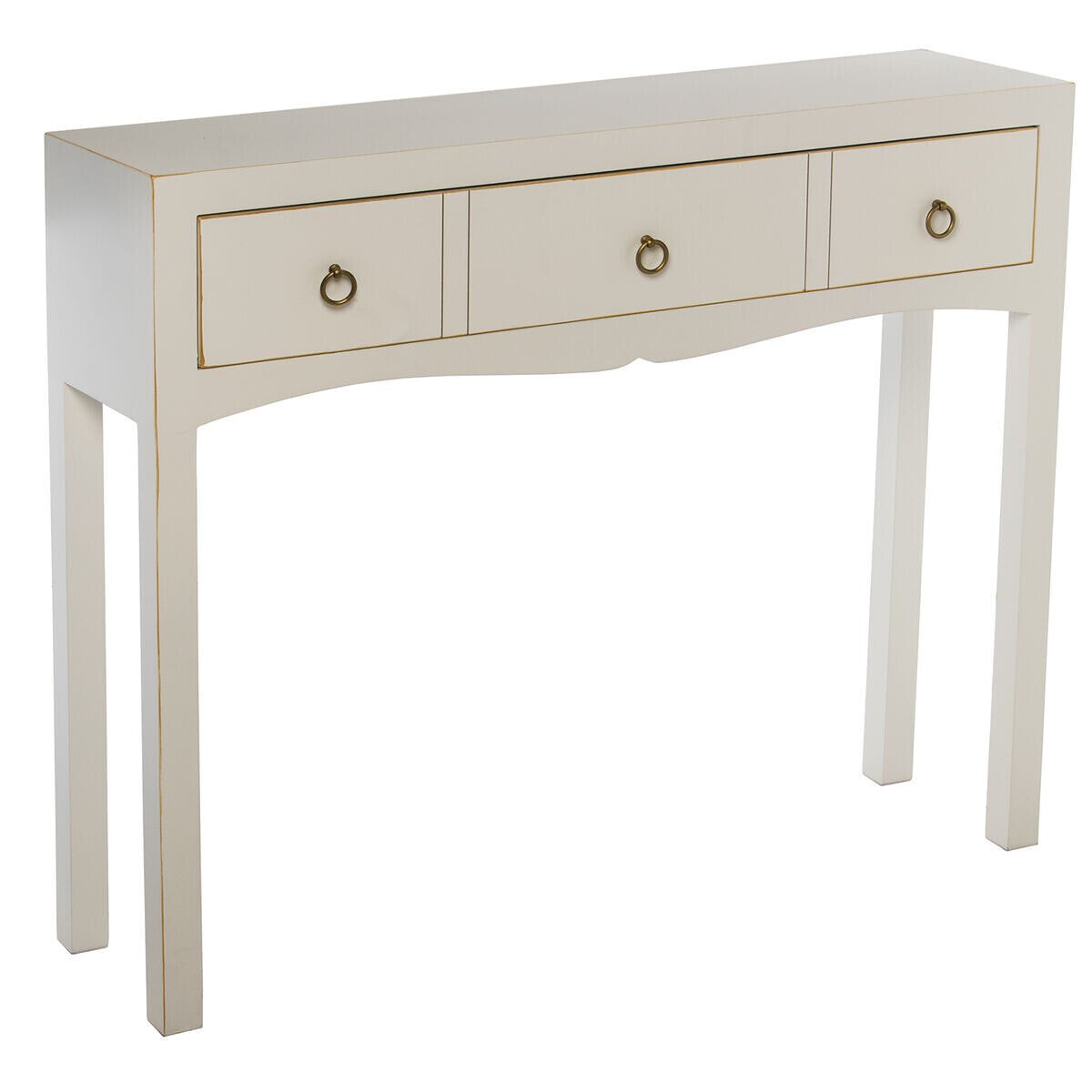 Console Alexandra House Living White Wood 94 x 78 x 24 cm